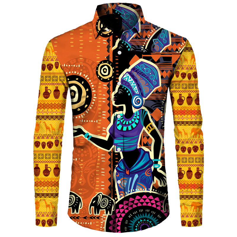 Ancient Egypt Printed Men's Sh - مراجعة Street Fashion Egypt وسعره