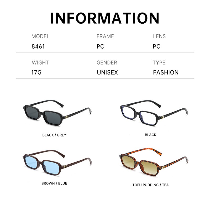 New Small Square Frame Sunglas - مراجعة Street Fashion Photography وسعره