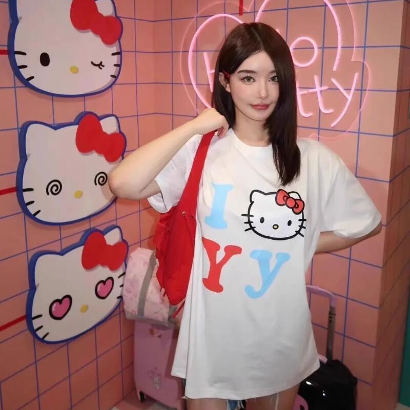 Short-Sleeved Sanrio Summer Pu - مراجعة Street Summer Fashion وسعره