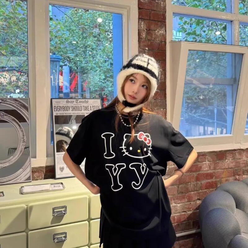 Short-Sleeved Sanrio Summer Pu - مراجعة Street Summer Fashion وسعره