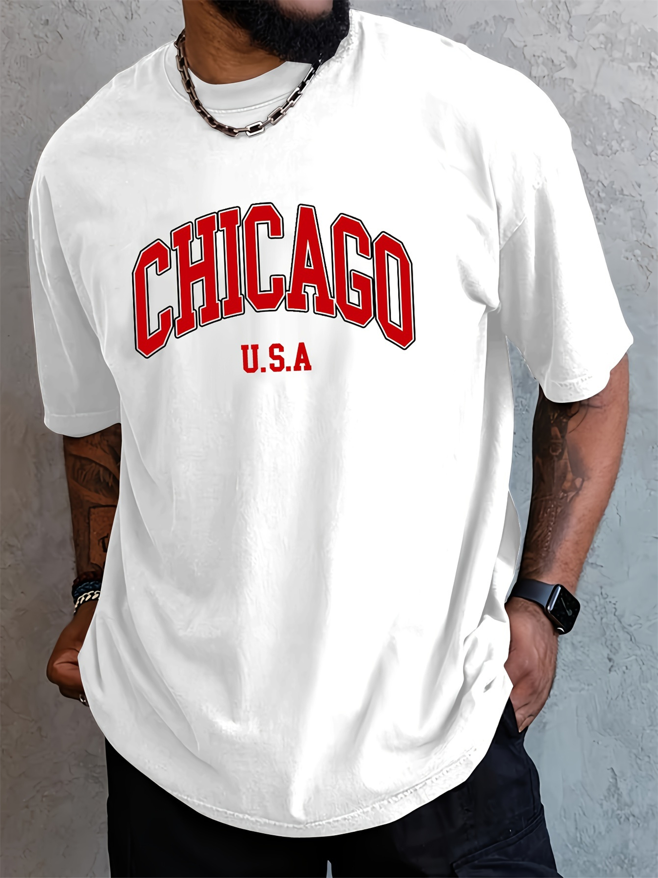 Men's summer 100 cotton fashio - مراجعة Street Fashion Chicago وسعره