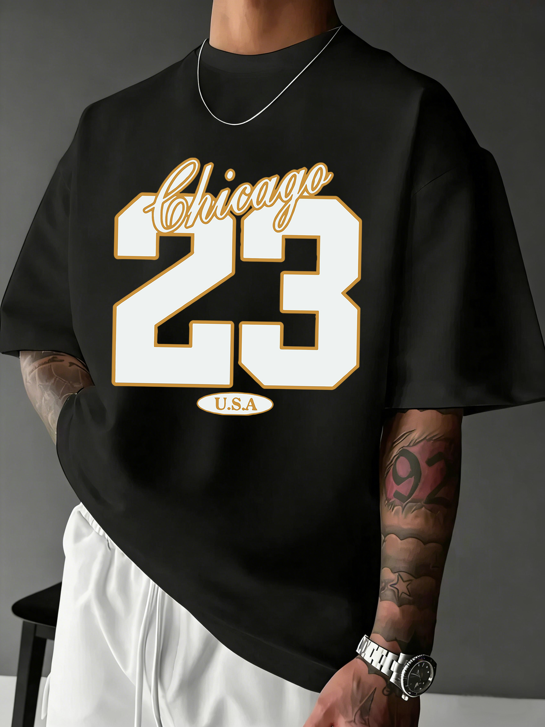 Chicago Usa Number 23 Print Me - مراجعة Street Fashion Chicago وسعره