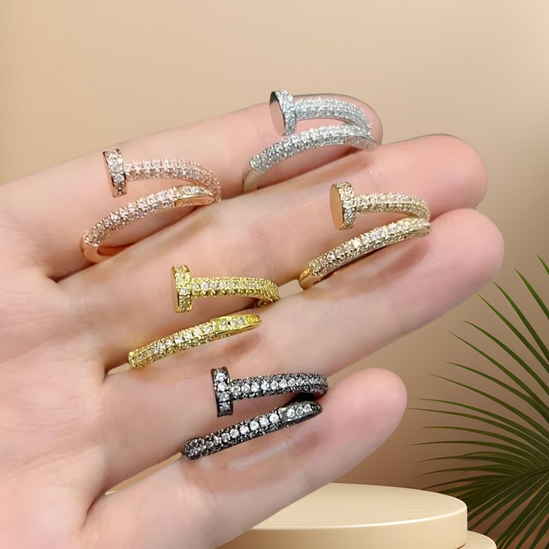 Nail Zircon Series Ring Niche  - مراجعة Street Fashion Mood وسعره