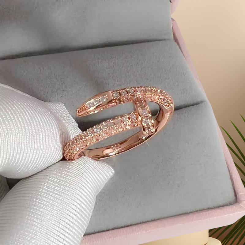 Nail Zircon Series Ring Niche  - مراجعة Street Fashion Mood وسعره