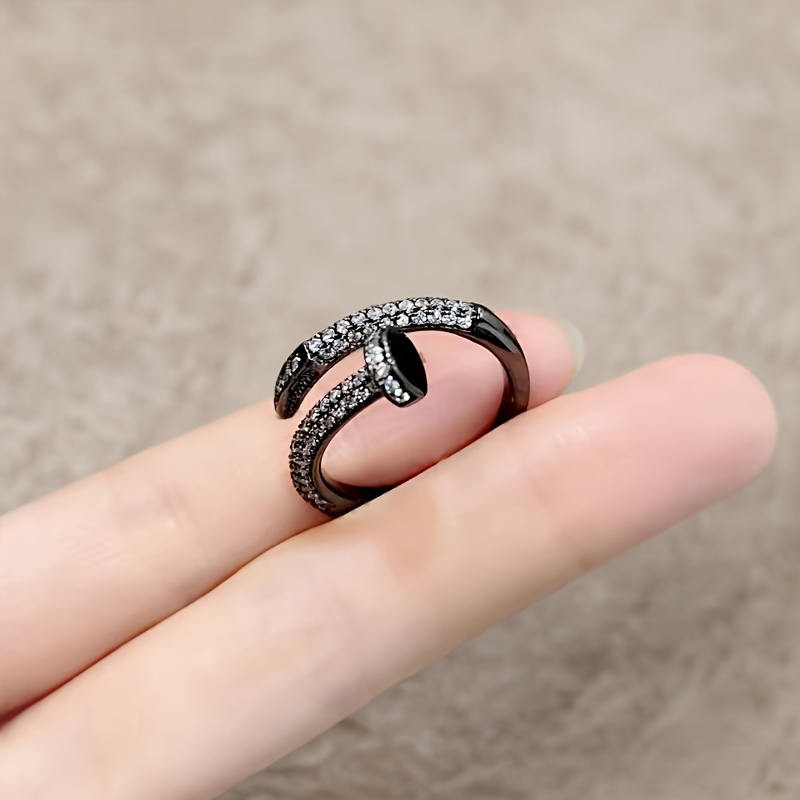 Nail Zircon Series Ring Niche  - مراجعة Street Fashion Mood وسعره