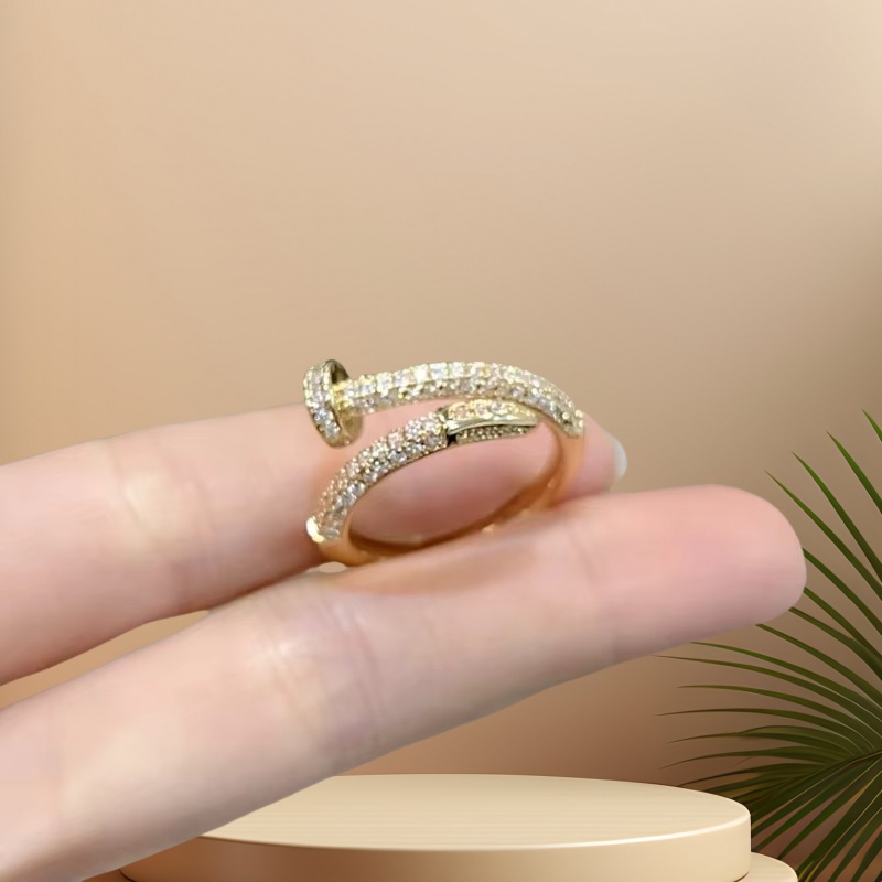 Nail Zircon Series Ring Niche  - مراجعة Street Fashion Mood وسعره