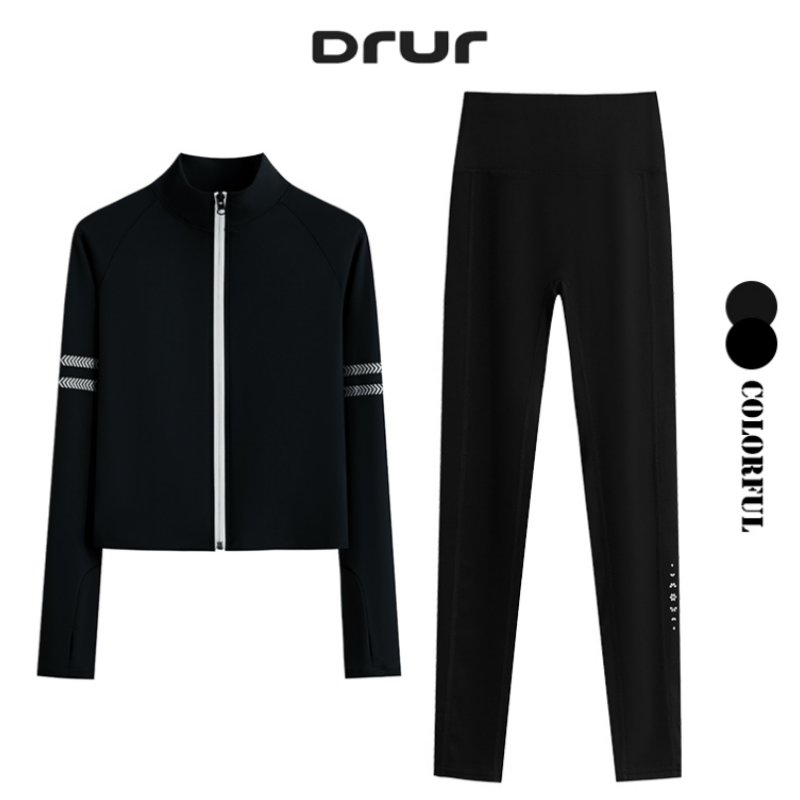 DRUR Two Piece Workout Set Wom - مراجعة Running Pant Jogger وسعره