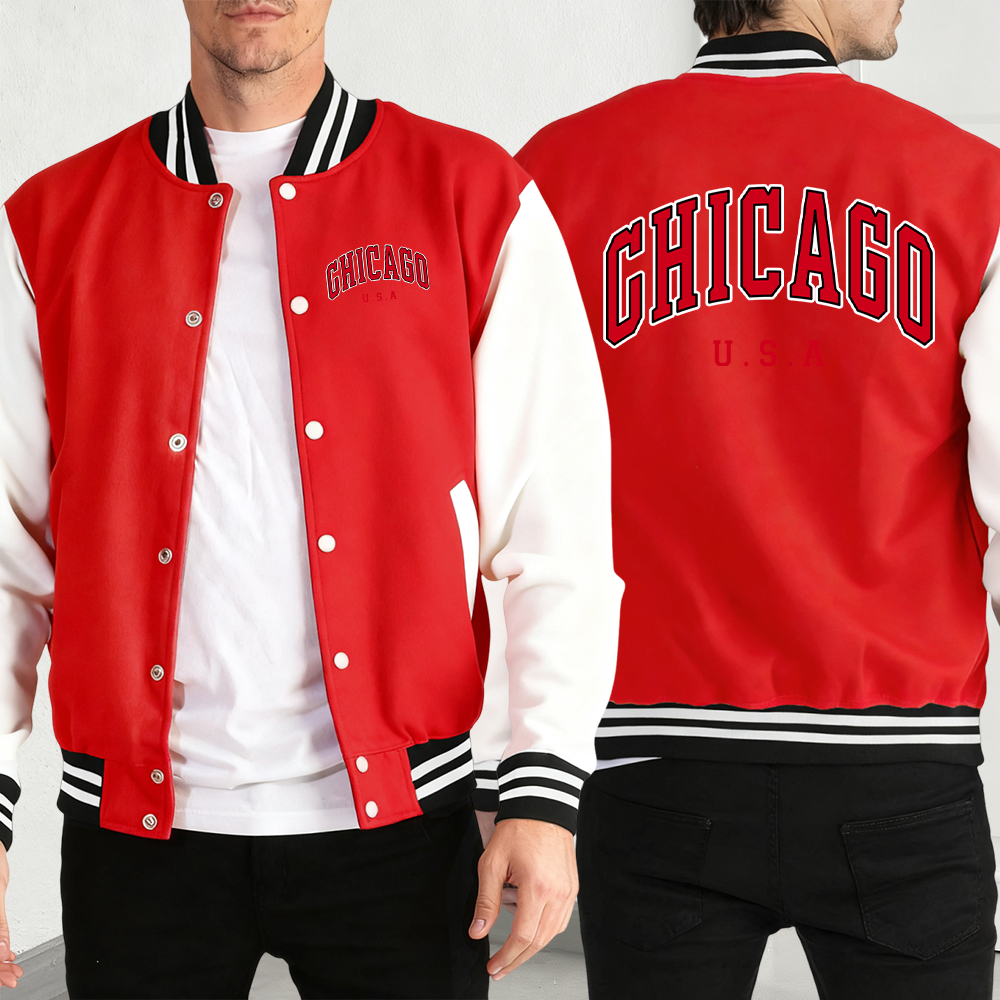 Chicago Usa Words Print Man Co - مراجعة Street Fashion Chicago وسعره