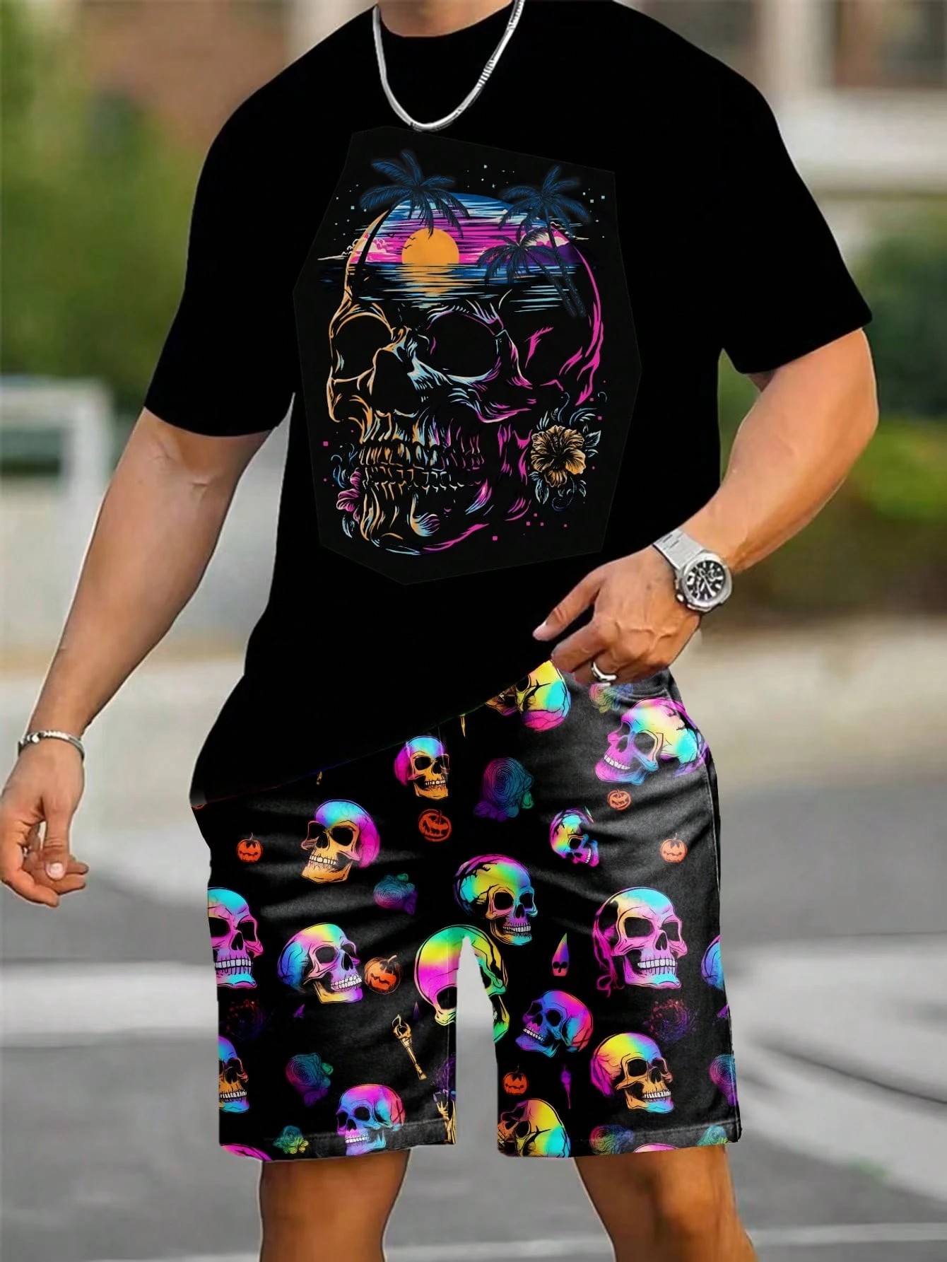 2026 Summer New Men's Short-Sl - مراجعة Street Summer Fashion وسعره