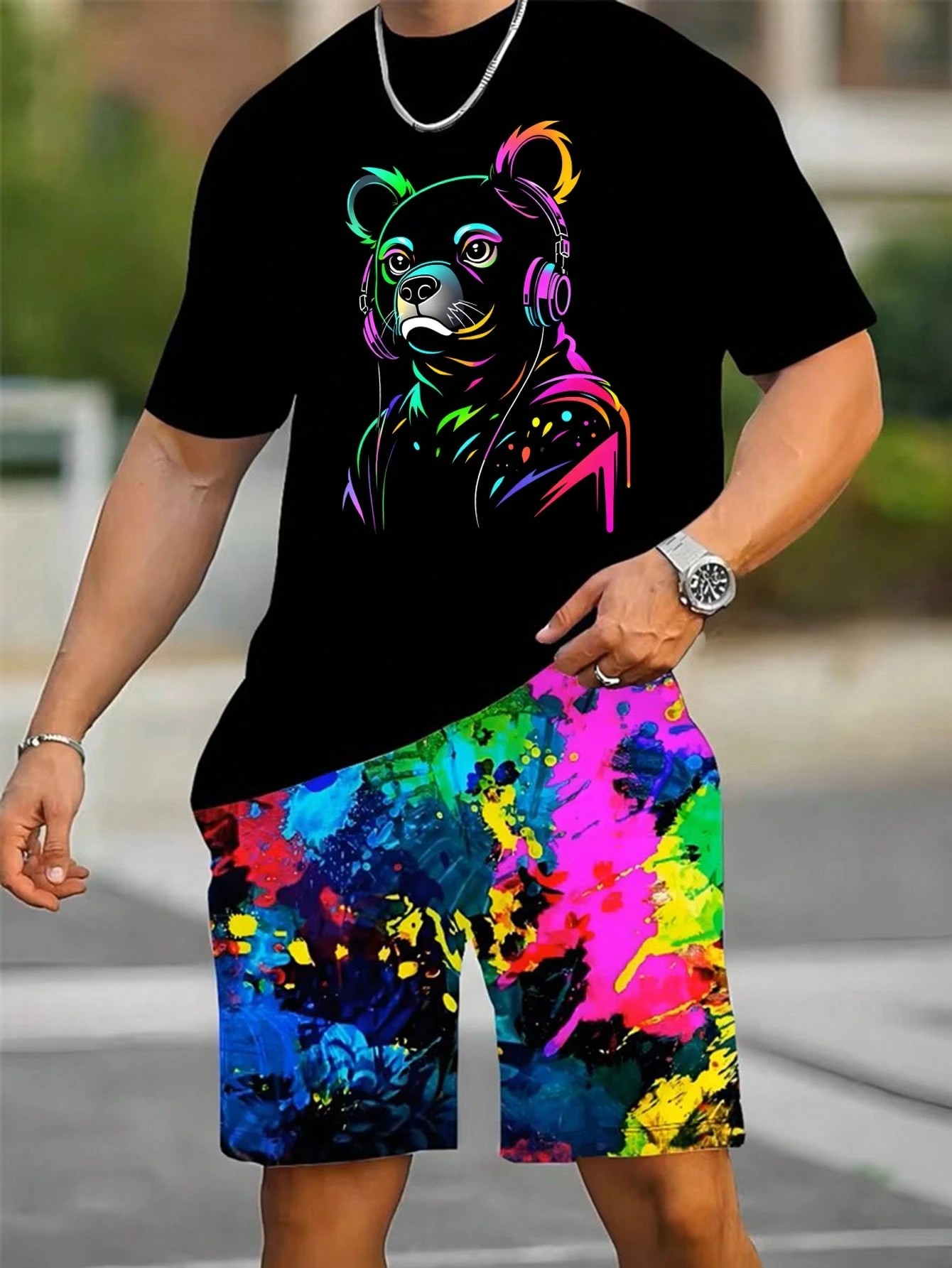 2026 Summer New Men's Short-Sl - مراجعة Street Summer Fashion وسعره