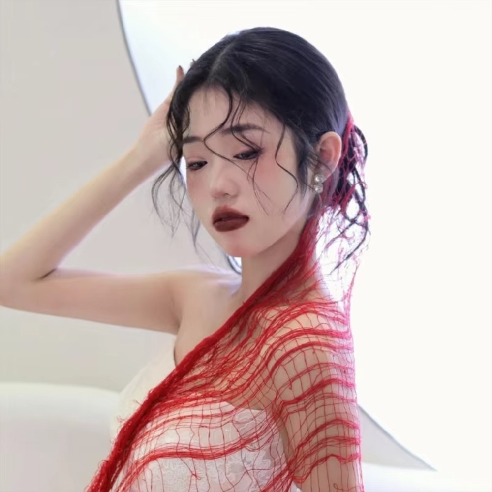 Fashion Distressed Scarf Ragge - مراجعة Street Fashion Photography وسعره