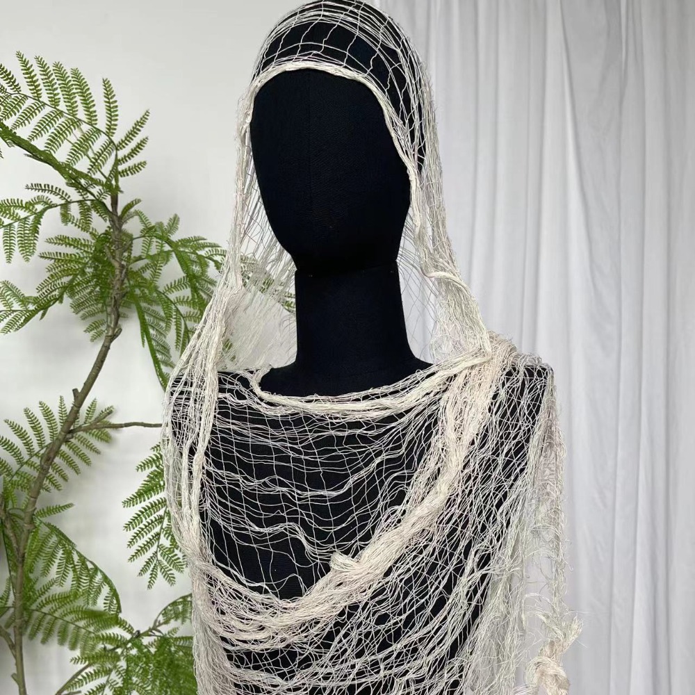 Fashion Distressed Scarf Ragge - مراجعة Street Fashion Photography وسعره