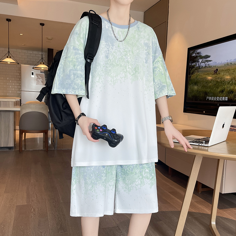 【Top 5-Point Pants】Men's T-Shi - مراجعة Street Summer Fashion وسعره