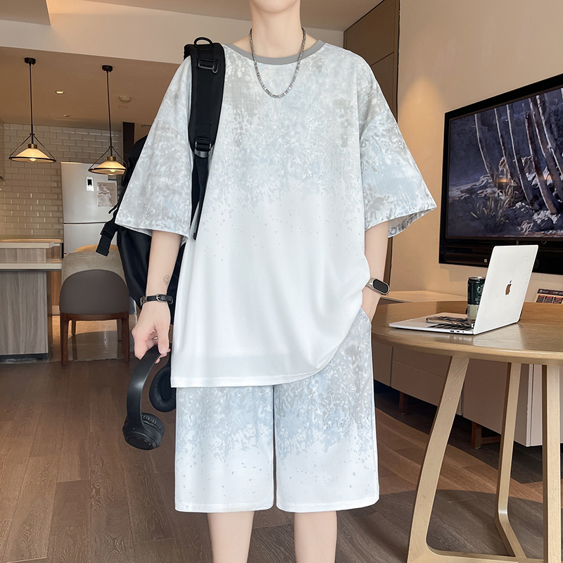 【Top 5-Point Pants】Men's T-Shi - مراجعة Street Summer Fashion وسعره